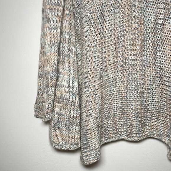 Pure Jill Womens Cardigan Open Lagenlook Multicolor Knit Artsy Boho Size Large - Picture 6 of 11